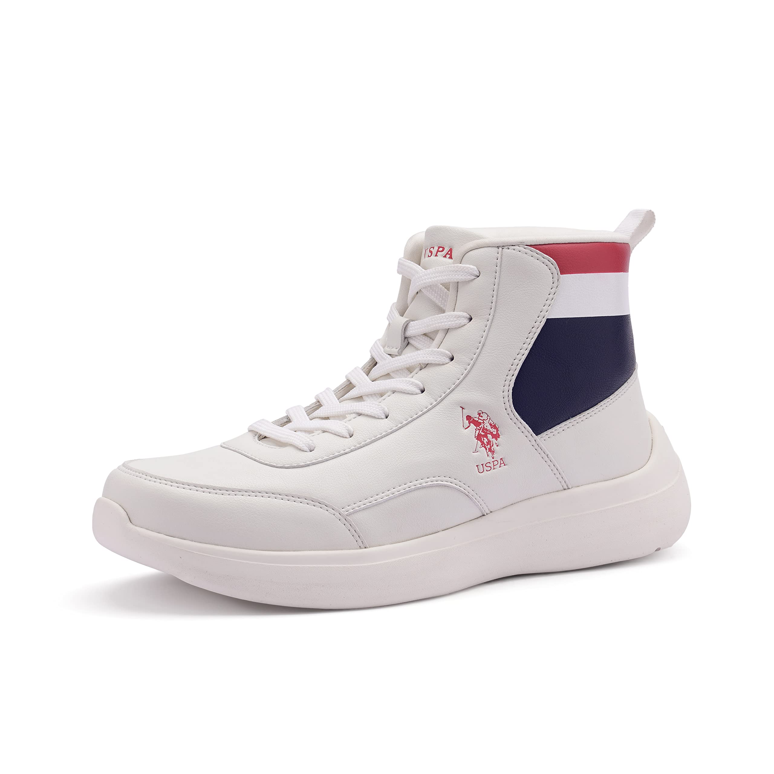 U.S. POLO ASSN. LINETTI Mens Off White Mid Top Sneaker-(UK/11) (US/12) (2FD23296A01) (B0C5G4MXFK) Amazon Price History, Amazon Price Tracker