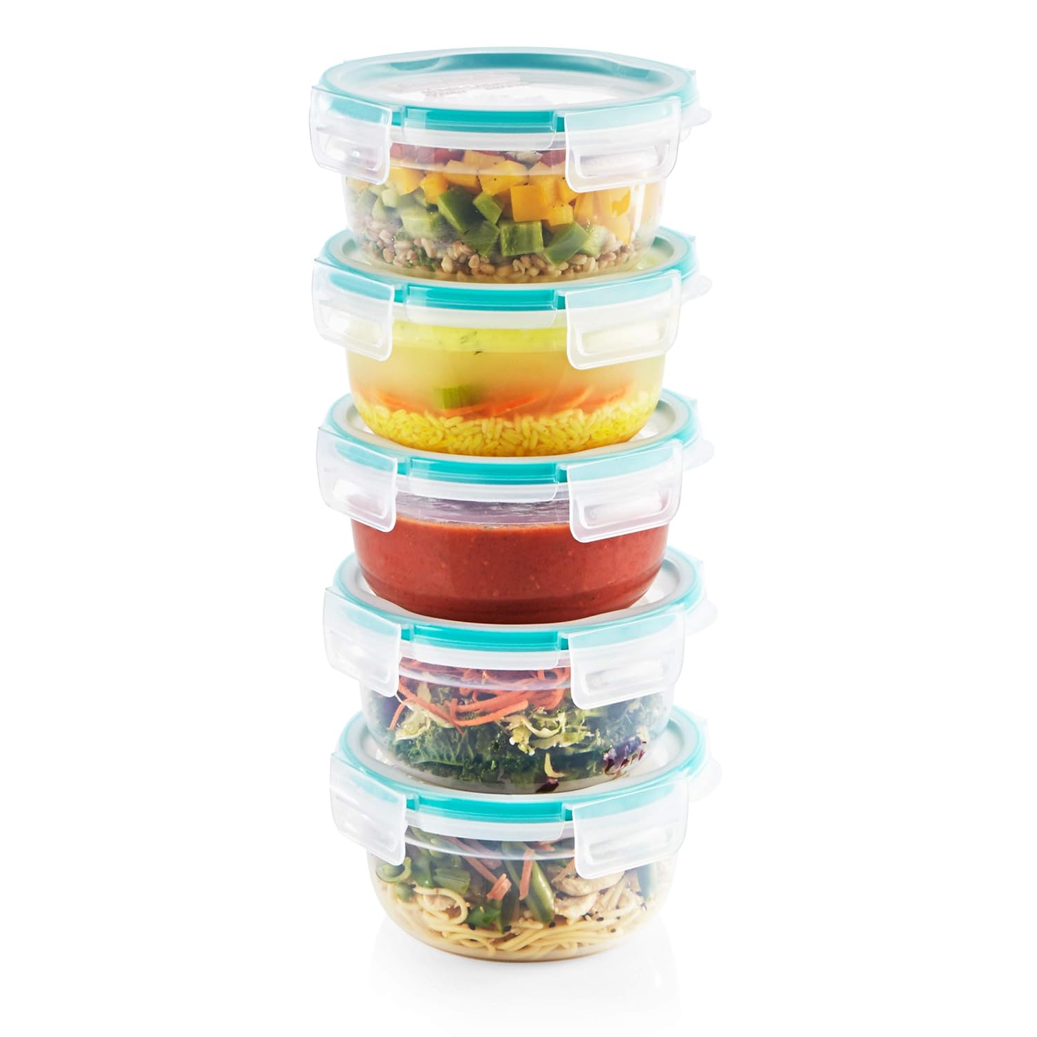 Snapware 10Piece Set Meal Prep Containers Amazon.in Home & Kitchen