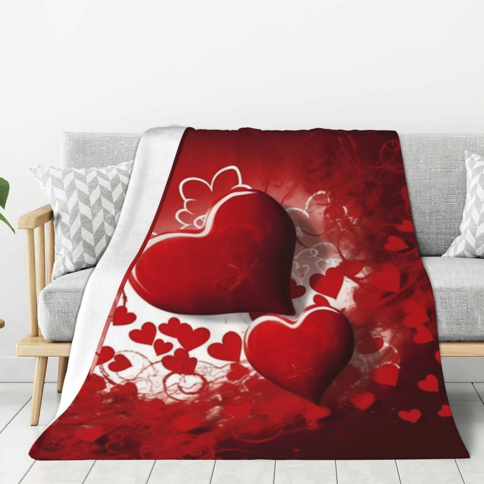 Couverture en flanelle douce 127x101 cm plaid polaire canapé toutes saisons