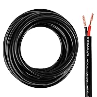 Vista 20 de Lesnlok Cable eléctrico calibre 20 AWG con 2 conductores de cobre puro, libres de oxígeno, trenzados, de cloruro de polivinilo, estañados