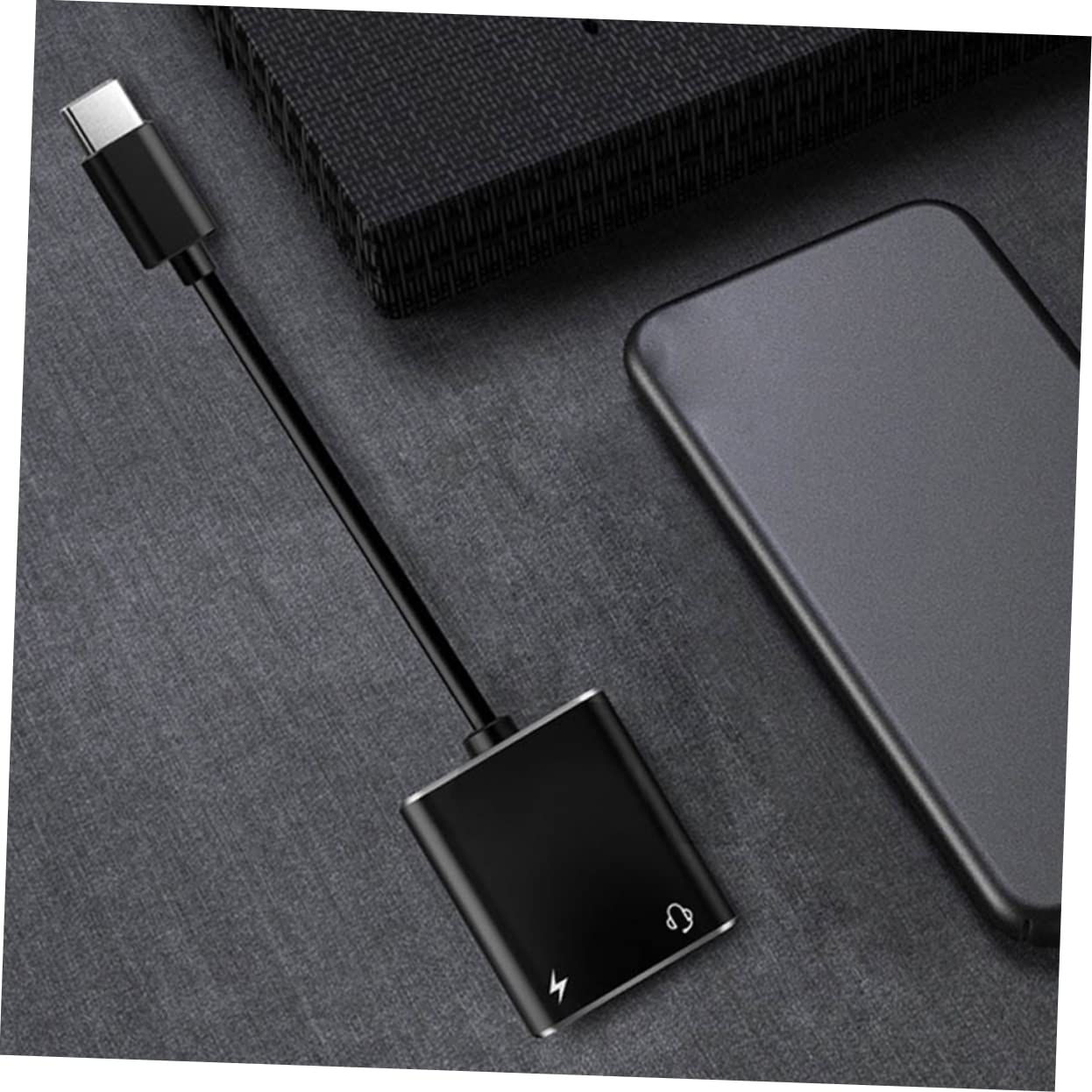 BESTonZON 5kawałki Adapter Usb c Do Słuchawek i Ładowania Adapter Audio Tpe Kompatybilny z Telefonami Tabletami Komputerami Praktyczne Rozwiązanie Do Jednoczesnego Słuchania i
