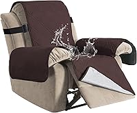 Vista 15 de H.VERSAILTEX - Funda protectora para sillón reclinable de sala de estar, 100 % impermeable, acolchada, con correa elástica y parte posterior