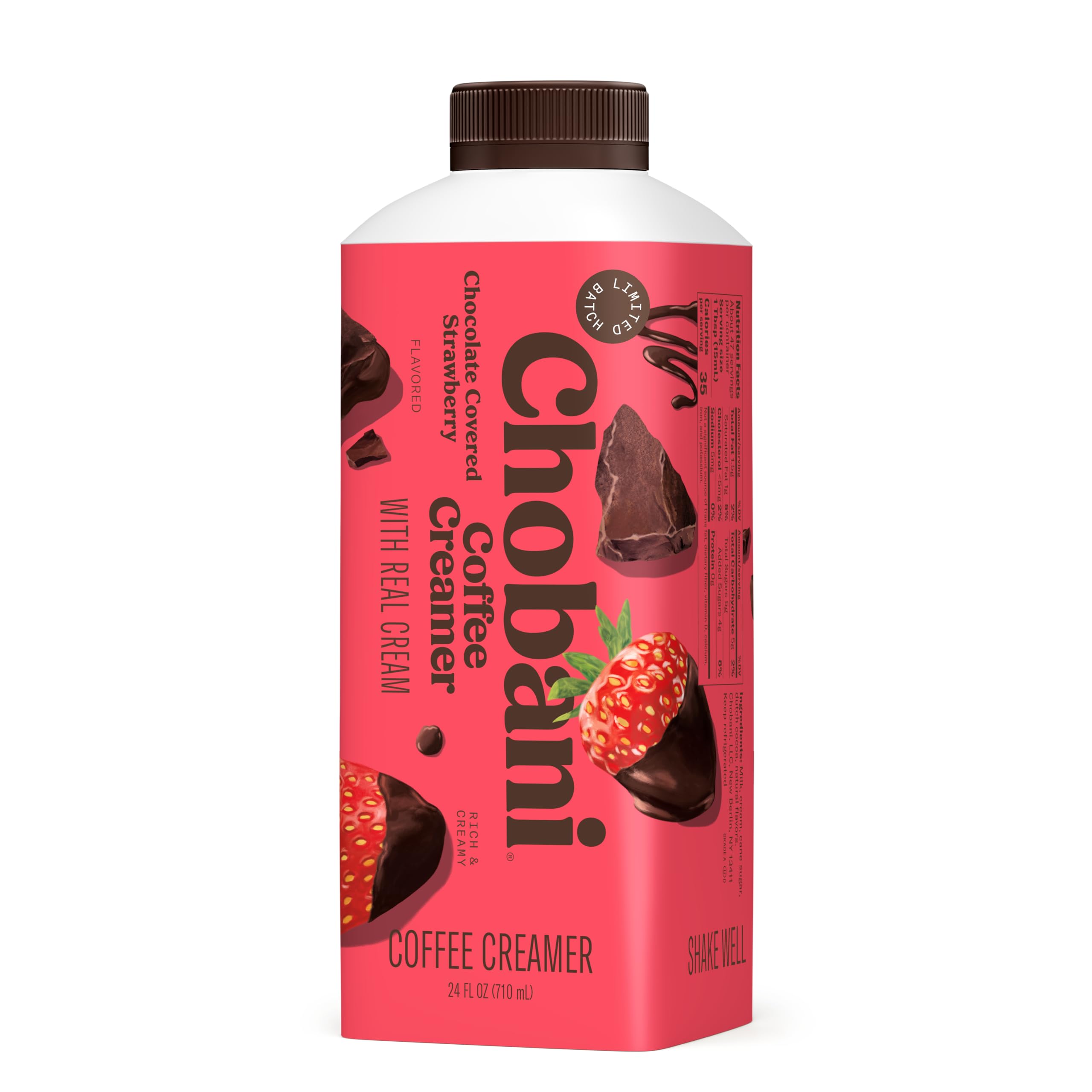 Chobani Coffee Creamer Limited Batch Chocolate Covered Strawberry 24 fl oz — view 2