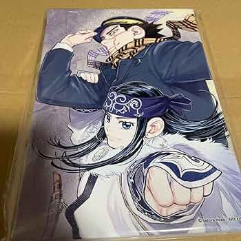 ★【未使用】 ゴールデンカムイ フルカラーアートボード 杉元佐一&アシリパ ゴールデンカムイ 杉元 佐一 &アシリパ アートコースター | K