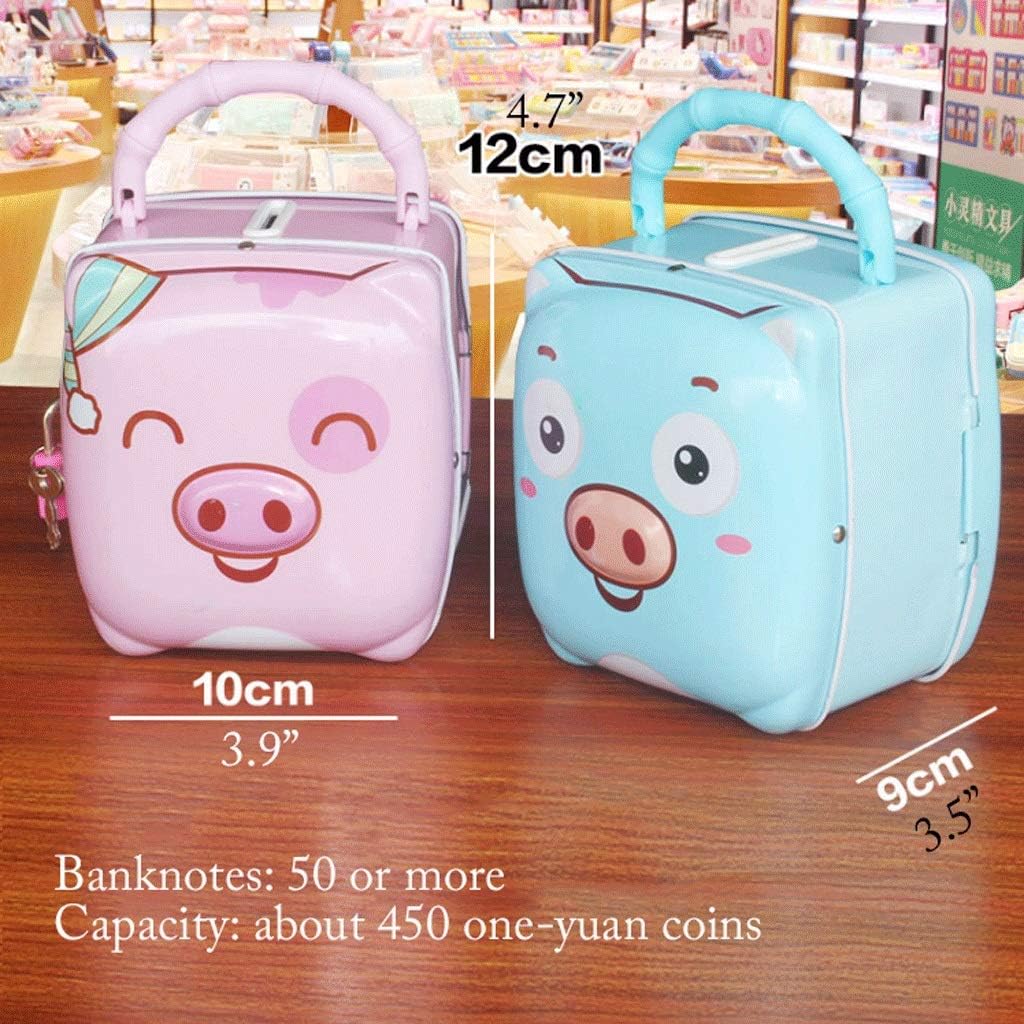 落下防止貯金箱 ロック付き マネージャー 食品グレード ブリキ製 豚型貯金箱 貯金箱 コインバンク 男の子 子供 女の子用 (ピンク  知ってる人しか開けられない、秘密の貯金箱でへそくり貯めちゃえ♪ - 価格.comマガジン