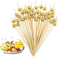 Vista 8 de 200 palillos de cóctel coloridos, palillos de dientes elegantes para aperitivos, brochetas de 4.7 pulgadas para aperitivos, palillos largos