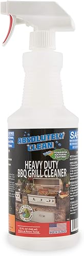 Absolutely Clean Funciona muy bien como spray limpiador de parrilla. Fuerza profesional, fórmula enzimática natural, acción rápida, libre de humos,