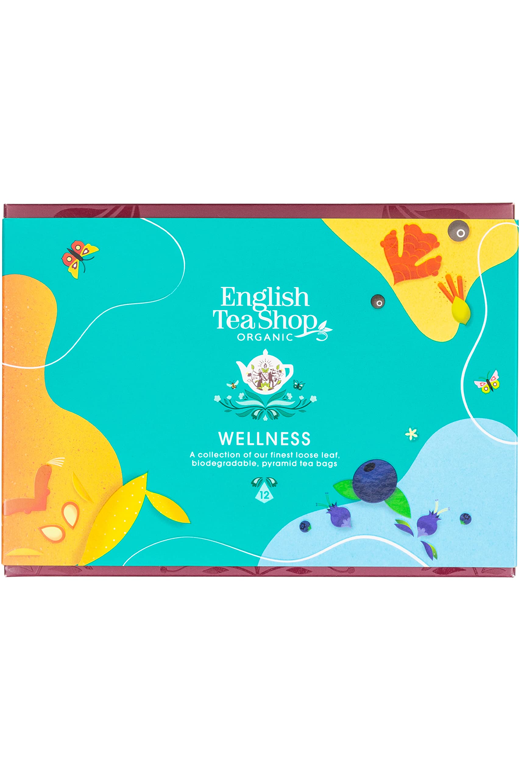 English Tea Shop Organic Wellness Collection - 12 Loose Leaf Pyramid Tea Bags