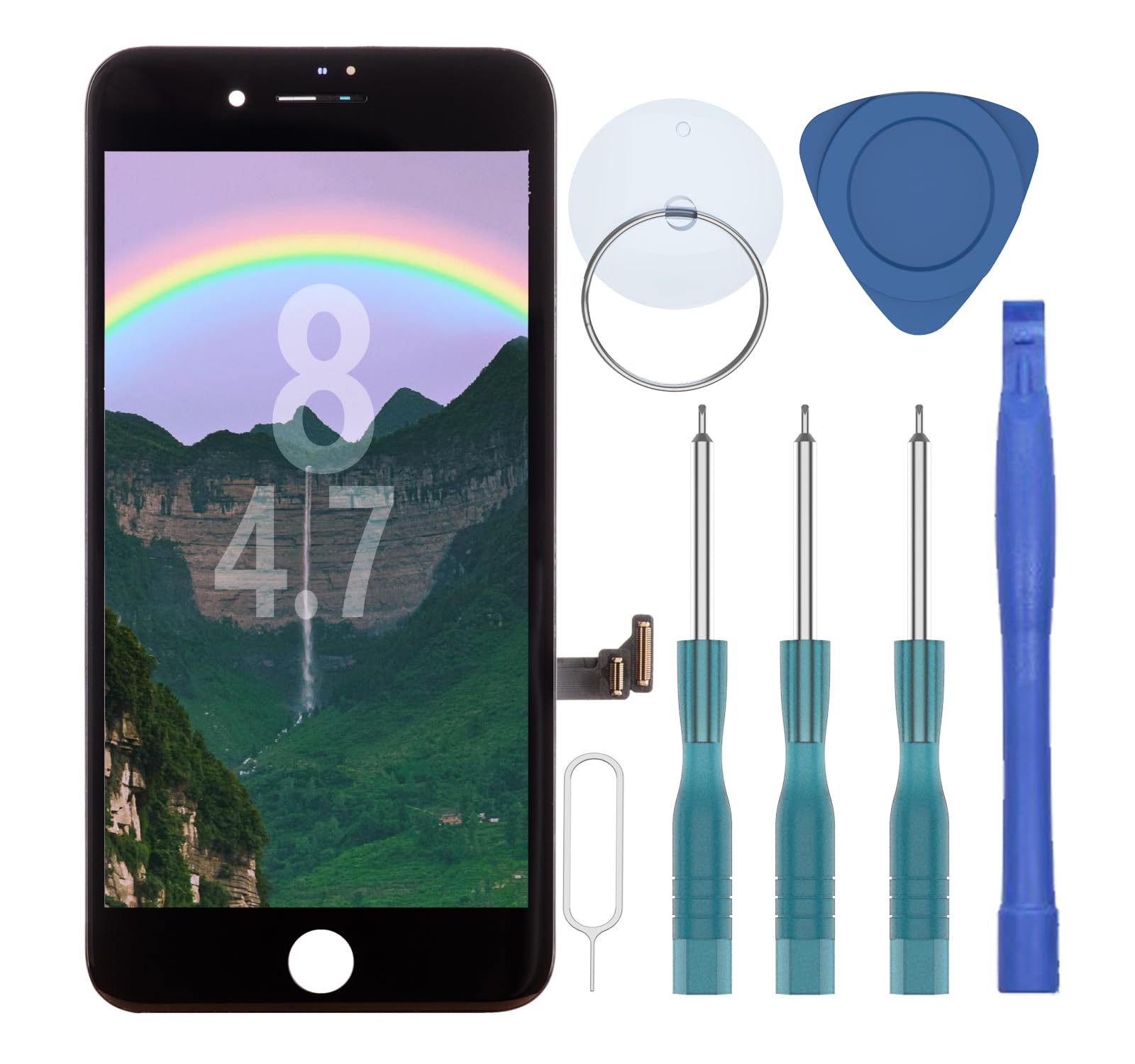 DATTON Para iPhone 8 SE2 2020 2ª tela de substituição, vidro