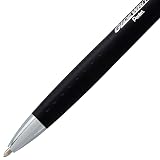 Pentel Glidewrite Executive Ballpoint Pen, (1.0mm) Medium Line, Black Metal Barrel, Black Ink, Box of 12 (BX970A-A) – view 3
