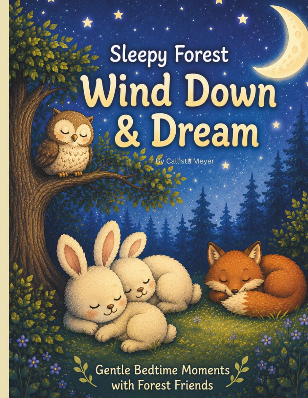 Sleepy Forest : Wind Down & Dream: A Cozy Bedtime Coloring Book for Kids with Gentle Forest Friends (Forest Animals Coloring Series)