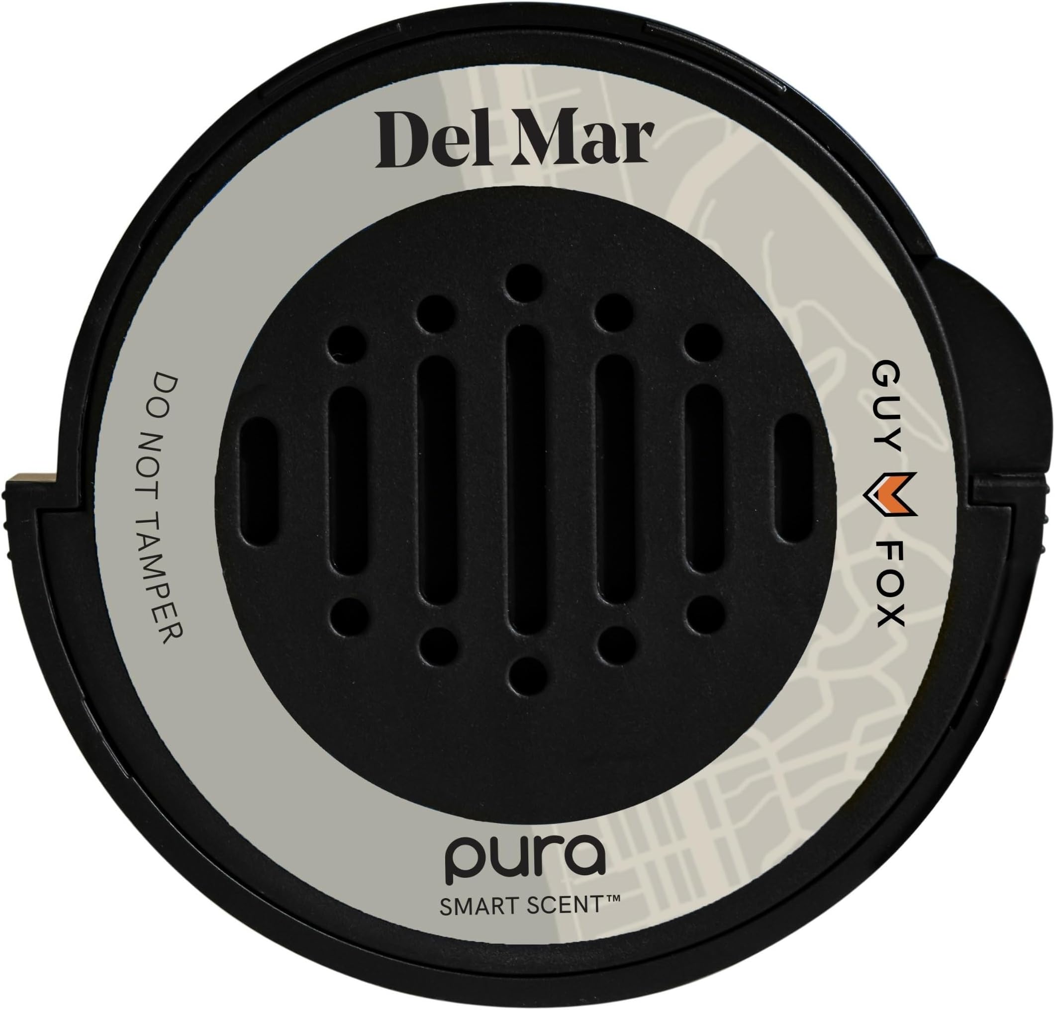 Pura & GUY FOX Car Scent Refill - Fragrance for Pura Car Diffuser - Clean & Safe Luxury Diffuser Scent - Long-Lasting Fragrance for 30 Days of Aroma - Spring & Summer Refills - Del Mar