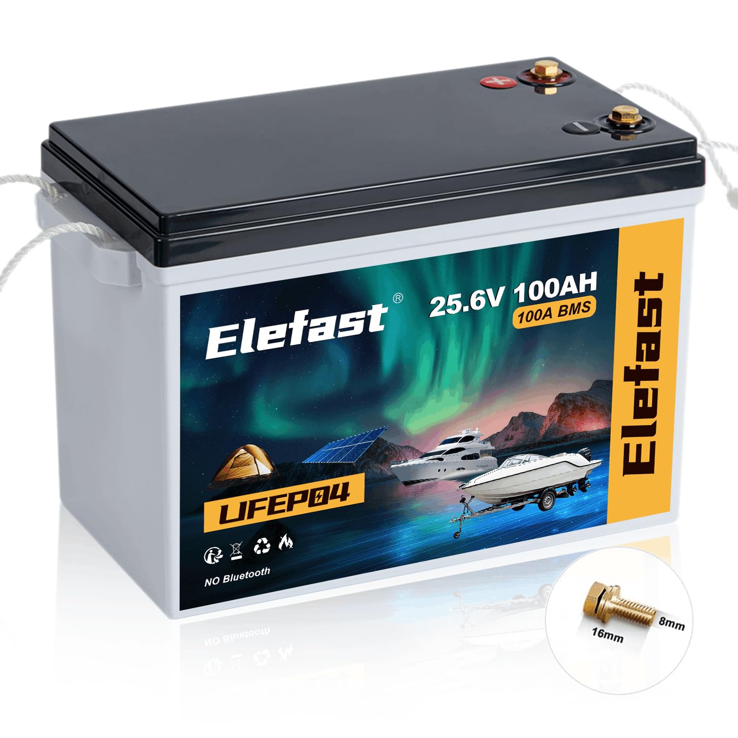 Elefast Lifepo4 Battery 100AH 24V