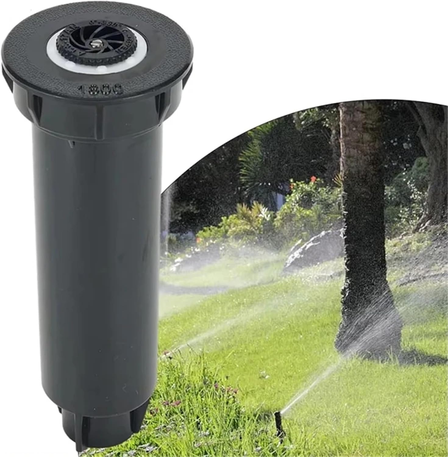 Pop Up Sprinkler 12Pcs Lawn Sprinkler Nozzle Internal Thread 1/2 Inch 2.5-5M Irrigation Fitting for Lawn, Yard