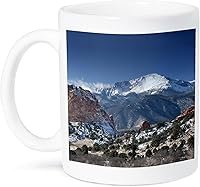 Vista 1 de 3dRose mug_38673_2 "Colorado Mountains Pikes Peak" - Taza de cerámica, 15 onzas, multicolor