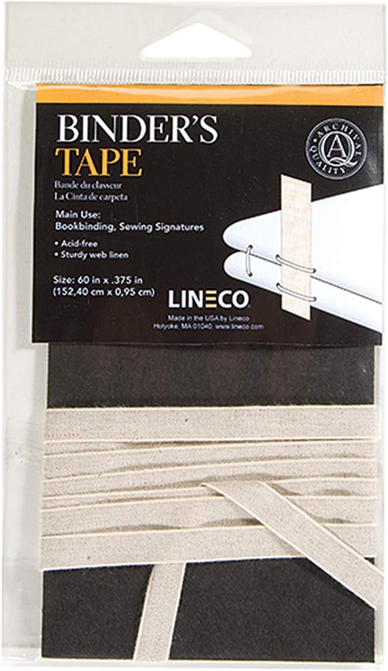 Lineco Binding Tape 3/8 in. x 60 in., Clear, : Office Products