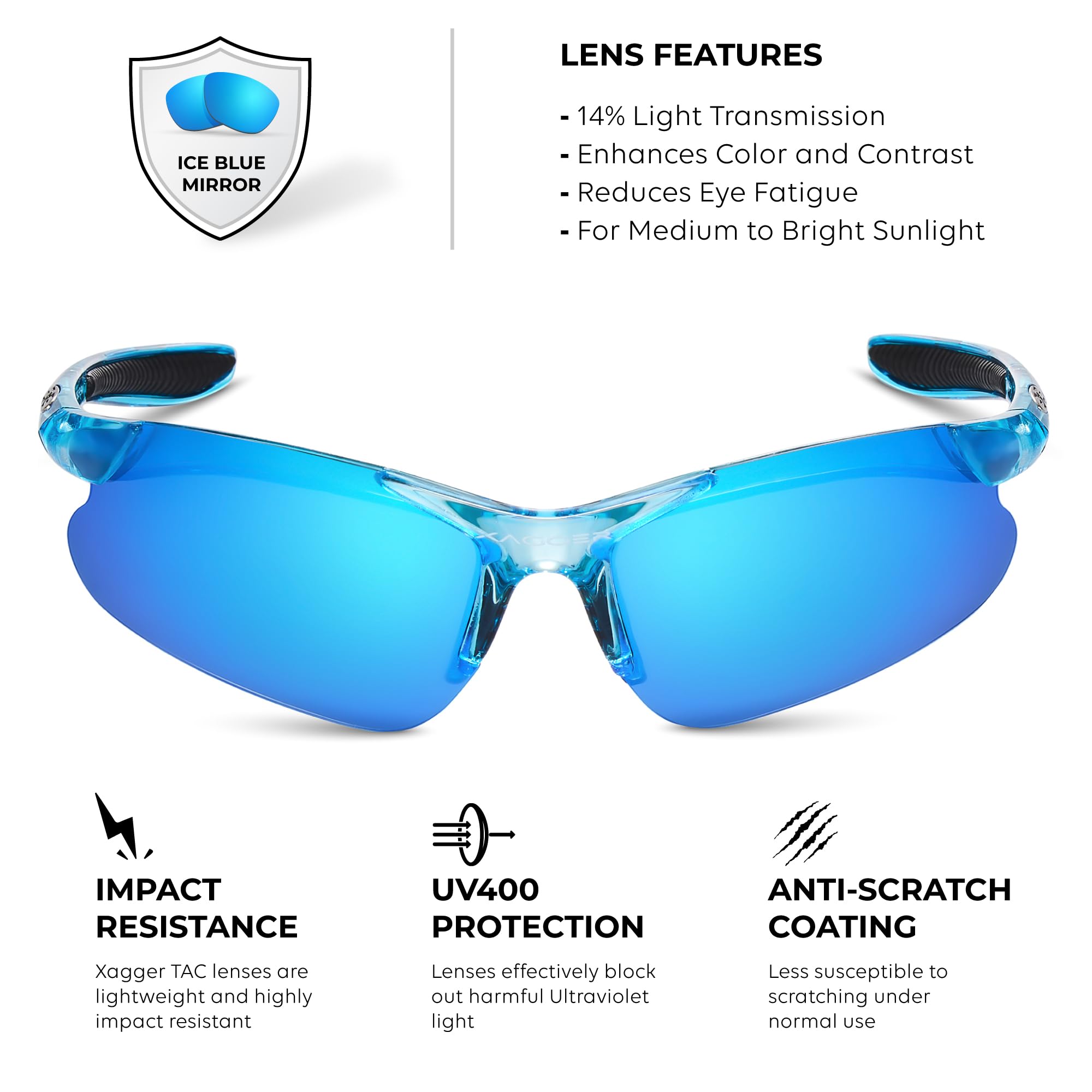 Gafas de sol deportivas polarizadas juveniles para niños y niñas de 8 a 16 años de edad para niños y adolescentes
