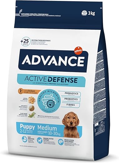 Advance – Pienso para perros cachorros medianos Advance pollo. 3 Kg