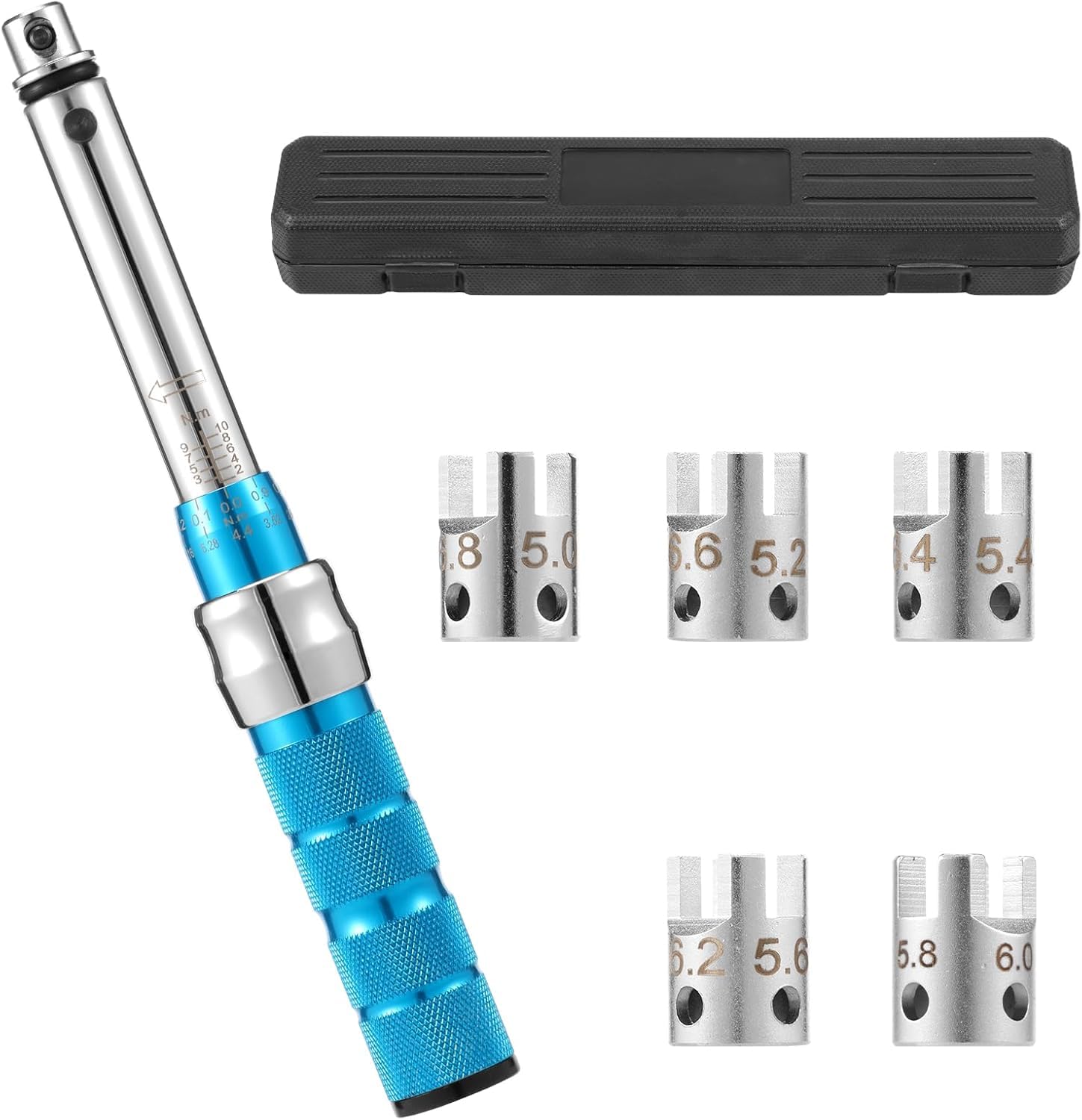 Llave dinamométrica para bicicleta y motocicleta 2-10 NM Precisión ±4% Llave dinamométrica con caja de almacenamiento para bicicletas Route y Montaña, Moto