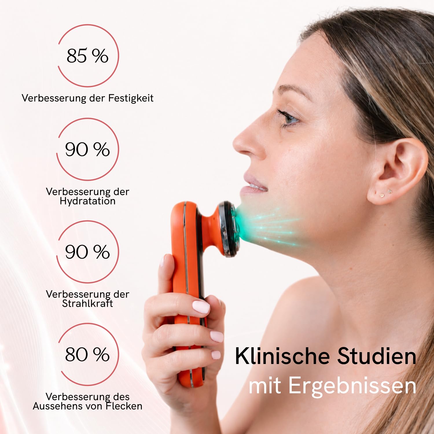 MASDERM | Professionelles 5-in-1 Radiofrequenz-Gesichtsgerät | Ultraschall für das Gesicht | Gesichtsmassagegerät | Anti-Falten-Gerät | straffende Galvanik Gesicht | Hohe Frequenz | Hochfrequenz