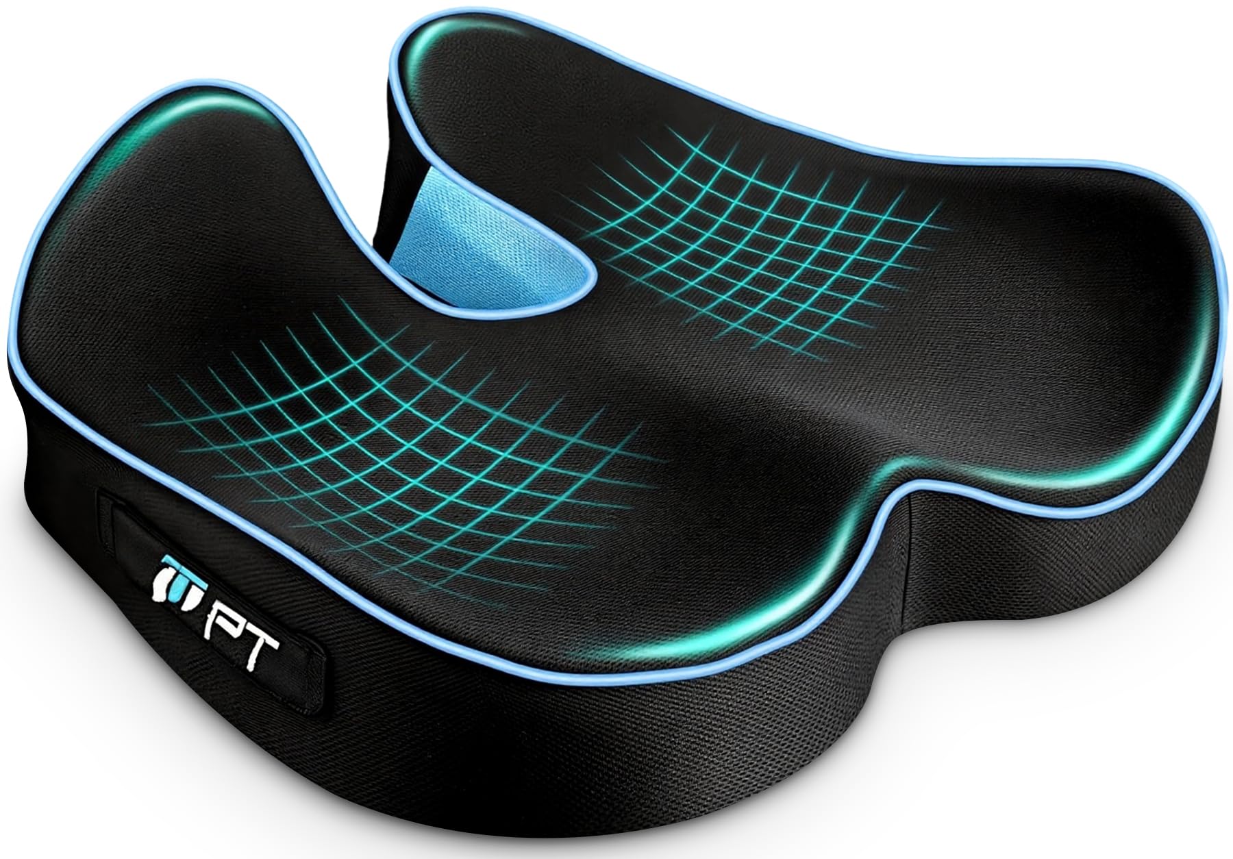 Coussin de siège contre le mal de dos POOTACK, mousse à mémoire pour chaise de bureau et auto