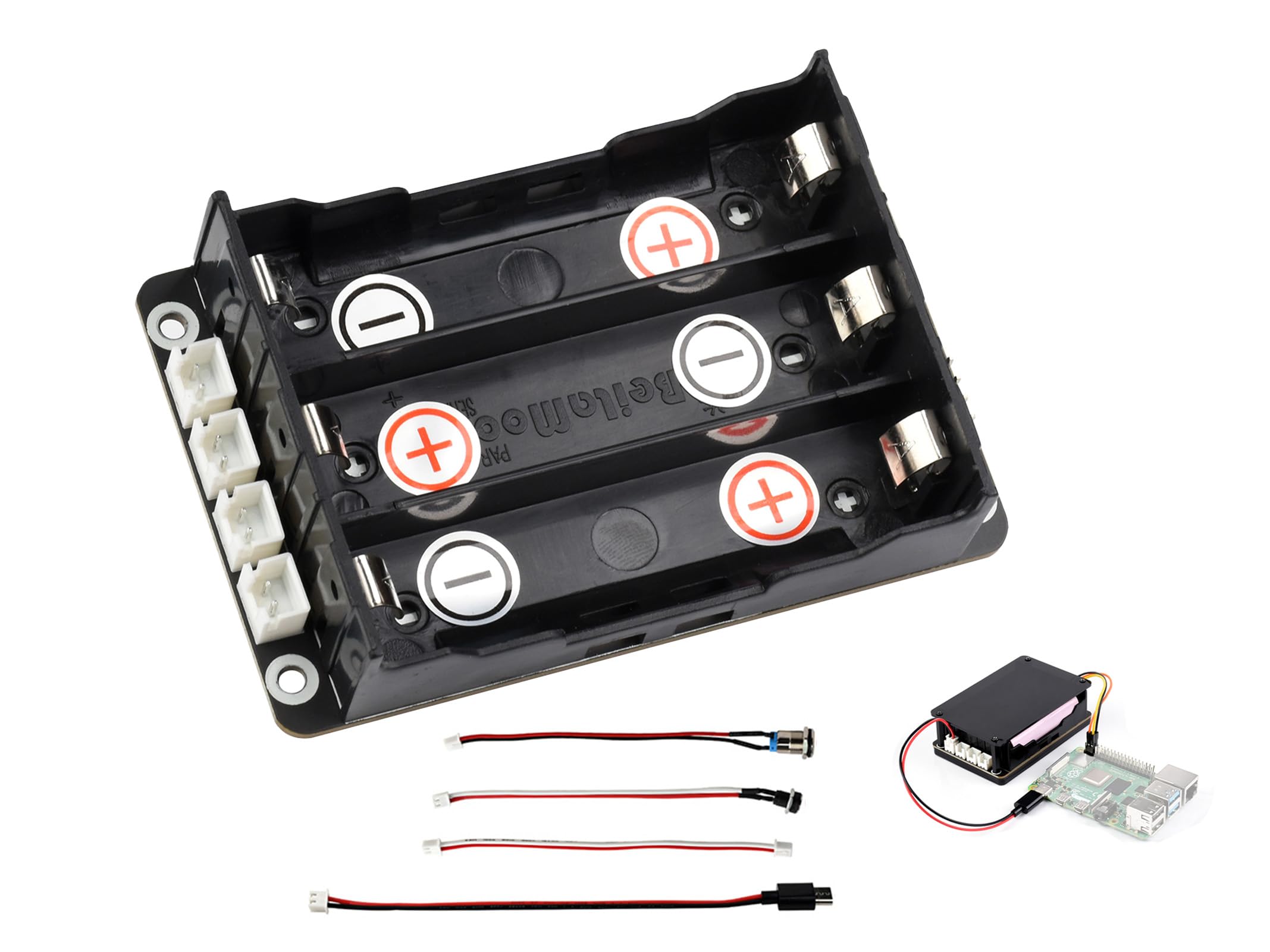 Uninterruptible Power Supply UPS Module for Jetson Nano and Raspberry Pi 5/4B/3B+/3B/2B,Supports Charging and Power Output at The Same Time, 3S & 5V 5A Output,Adapting Various Interfaces via Cables-image-43