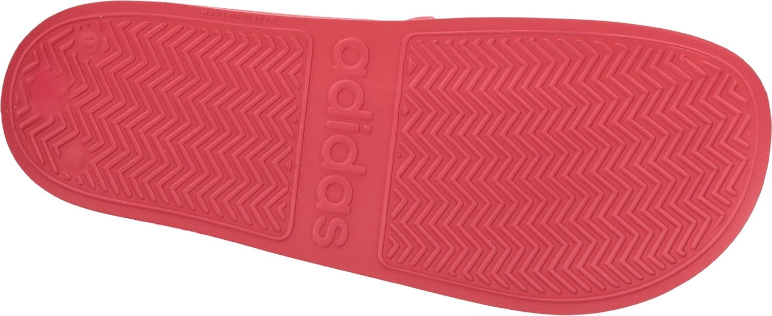 adidas Men's Adilette Shower Slides 6 Scarlet/Core White/Scarlet