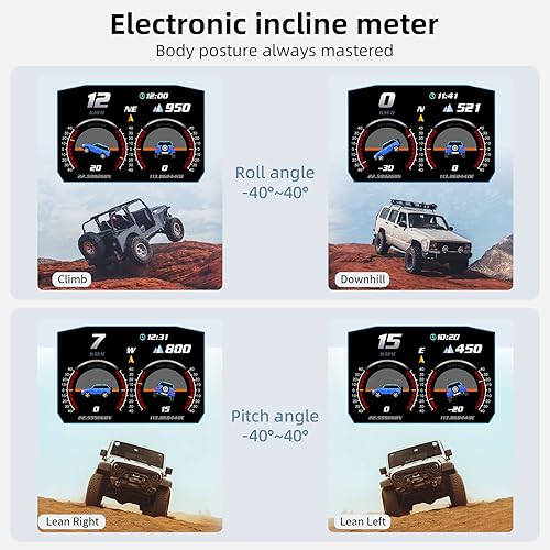 Miniatura 5 de Velocímetro digital OBD2, pantalla universal para coche HUD con velocidad MPH, tacómetro, resolución de problemas, función de advertencia de mejora