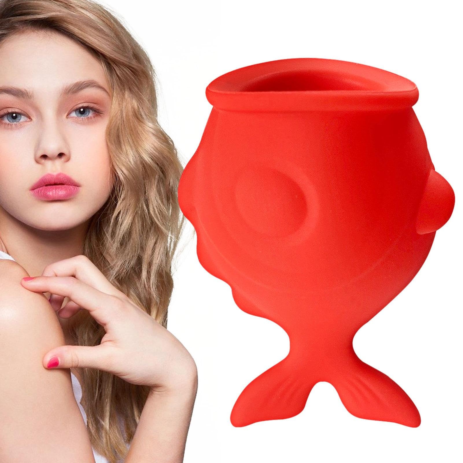 Moonyan Dispositivo silicona para realzar los labios en forma - Herramienta relleno ventosa labios larga duración