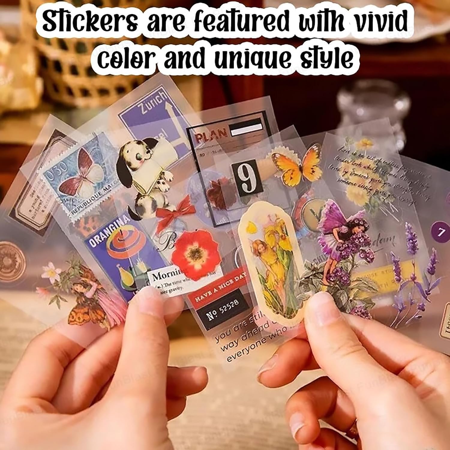 KmCho Kawaii Stickers Set for Kids and Teens, Creative Stickers Set for Scrapbooking and Journaling, Cute Waterproof Vinyl Decals for Laptops, Water Bottles, Notebooks, Crafts 3