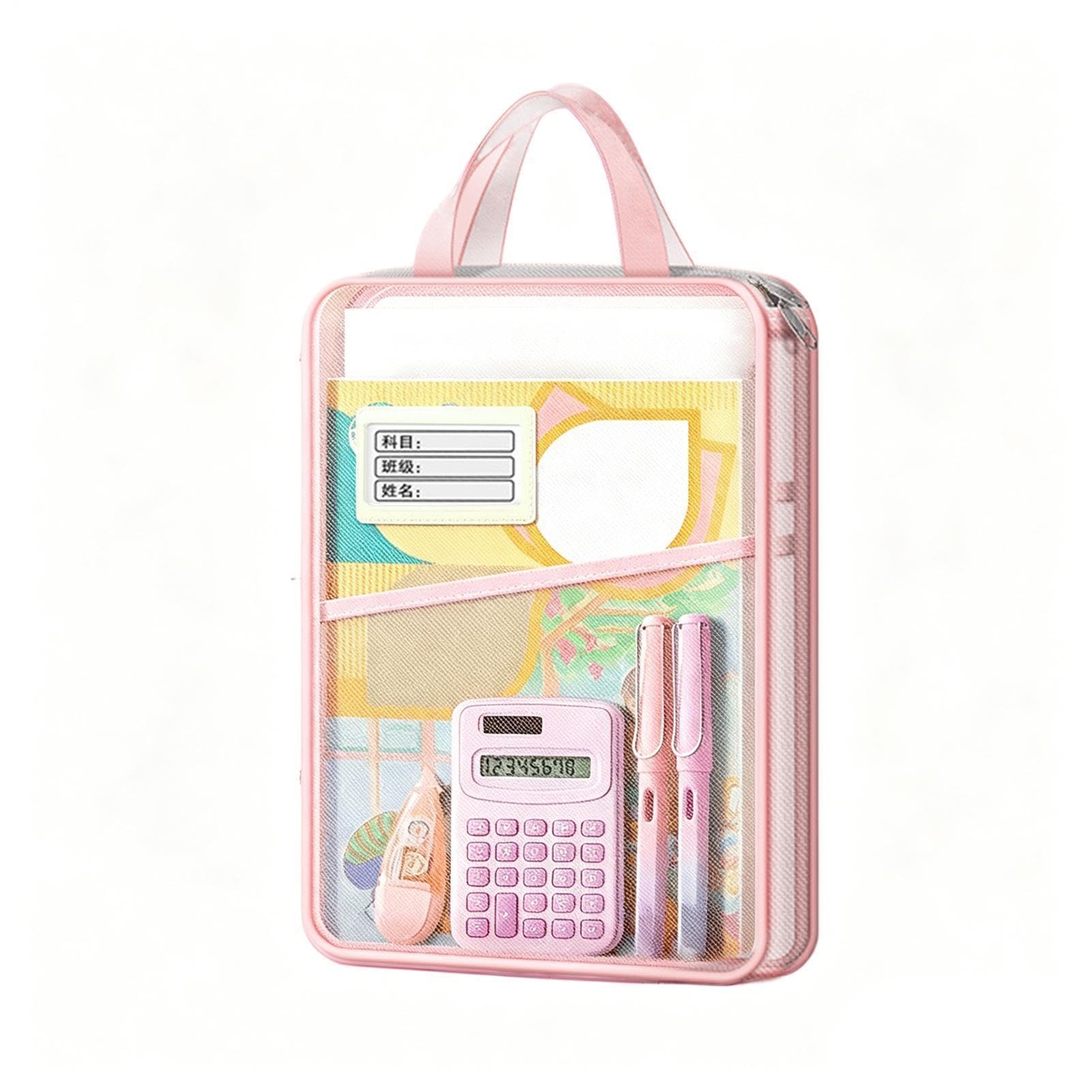 Document Bag | Reusable File Pouch Organizer Folder - Multipurpose File Bags,for Paper Letter Receipt Office School Board Games Travel Classroom Home Student Homework Project