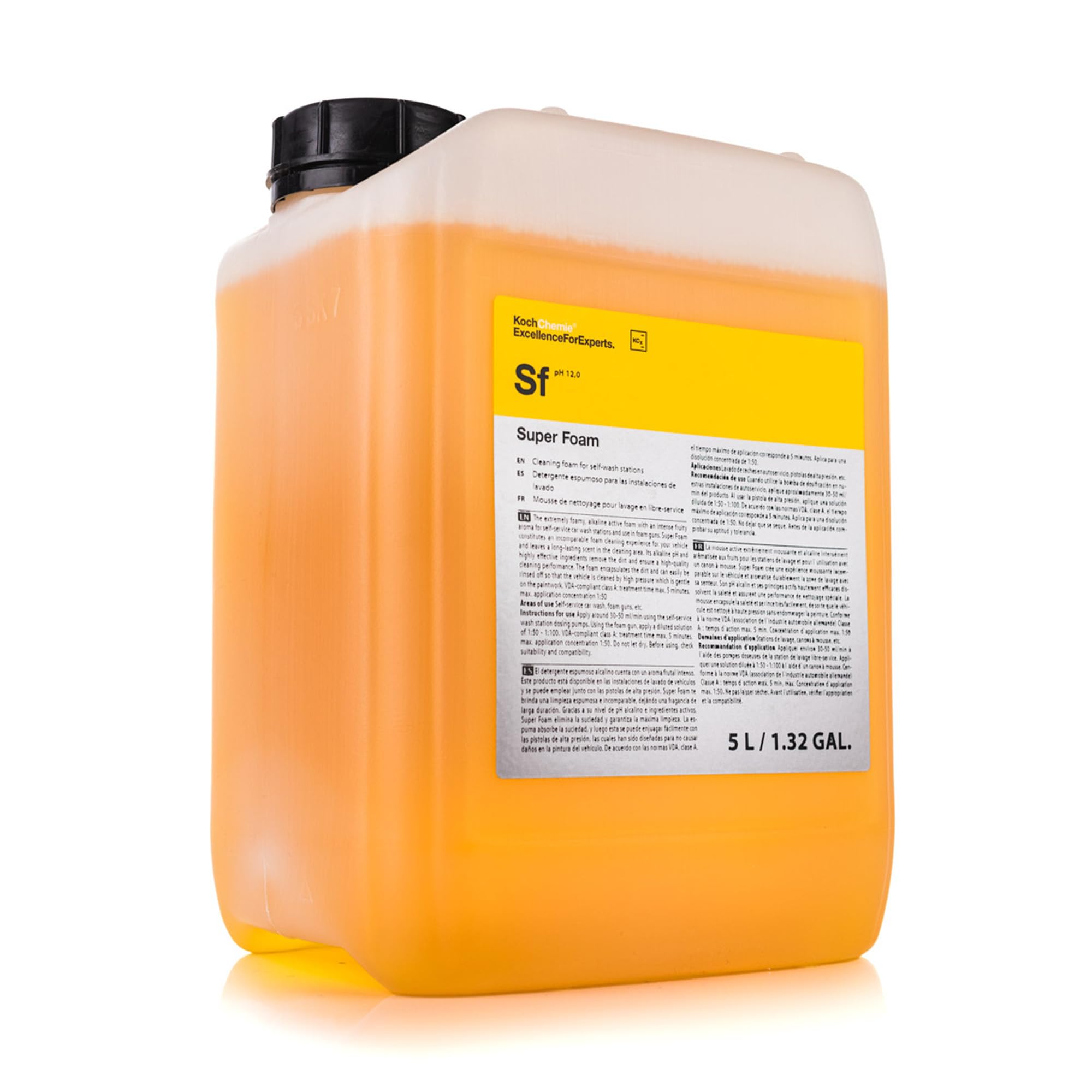 KOCHCHEMIE Super Foam - Alkaline pH Foamy Soap, Easy Rinse Off, Fruity Aroma, Can Be Used In Spray Guns (5 Liters)