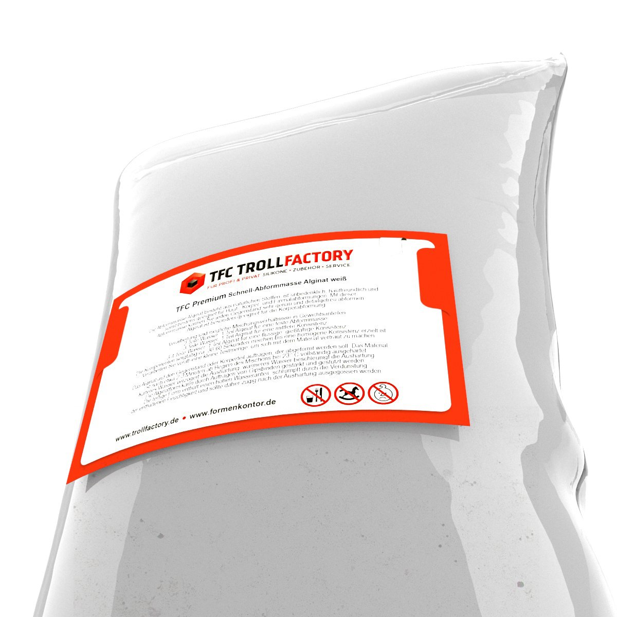 Alginat Premium I Abformmasse I Pulver, feinkörnig I langsam, 9-11 Minuten I weiß, 25 kg