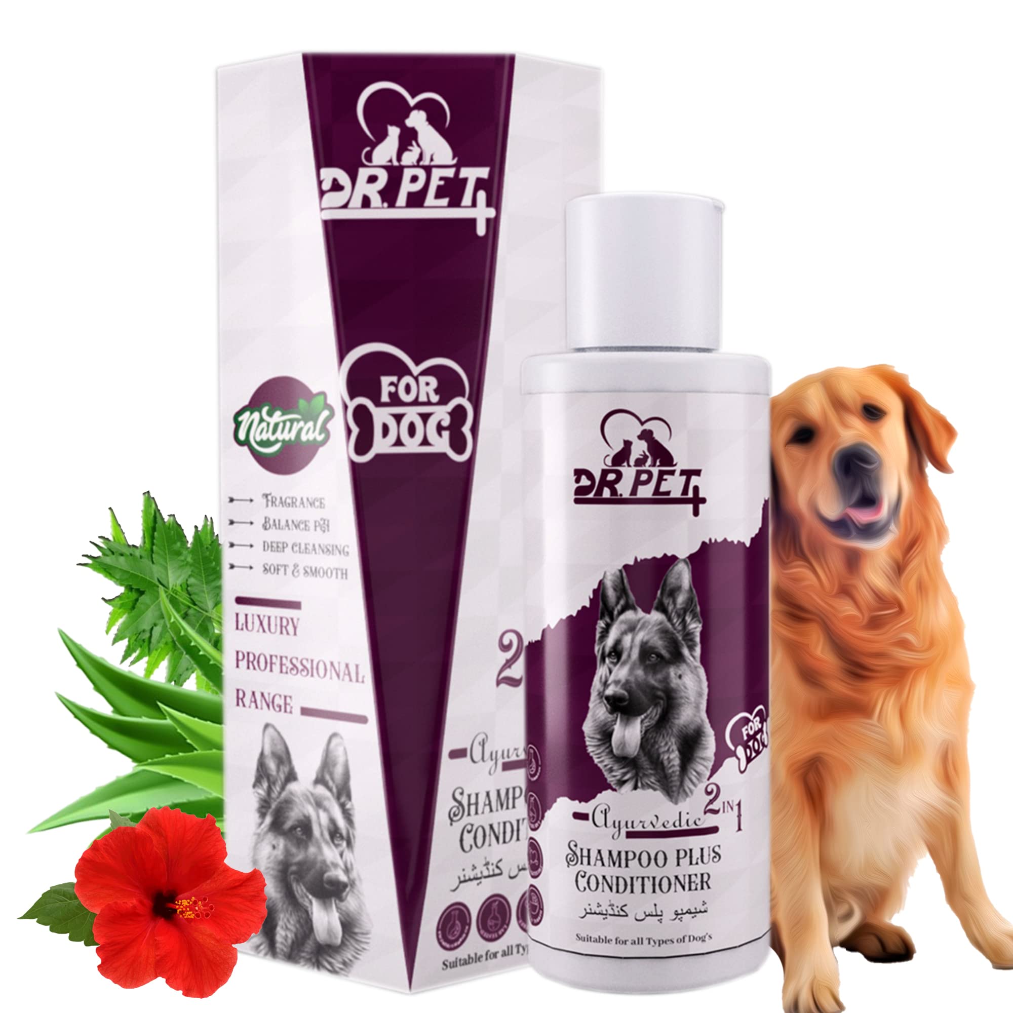 Dr. Pet Plus Ayurvedic 2 in 1 Dog Shampoo Plus Conditioner for Golden Retriever Dog & Puppy | Deeply Cleanse Coat, Softens & Conditions Coat | Eliminates Bad Odor | for All Dog Breed – 100 Ml (B0C4B3LLFT) Amazon Price History, Amazon Price Tracker