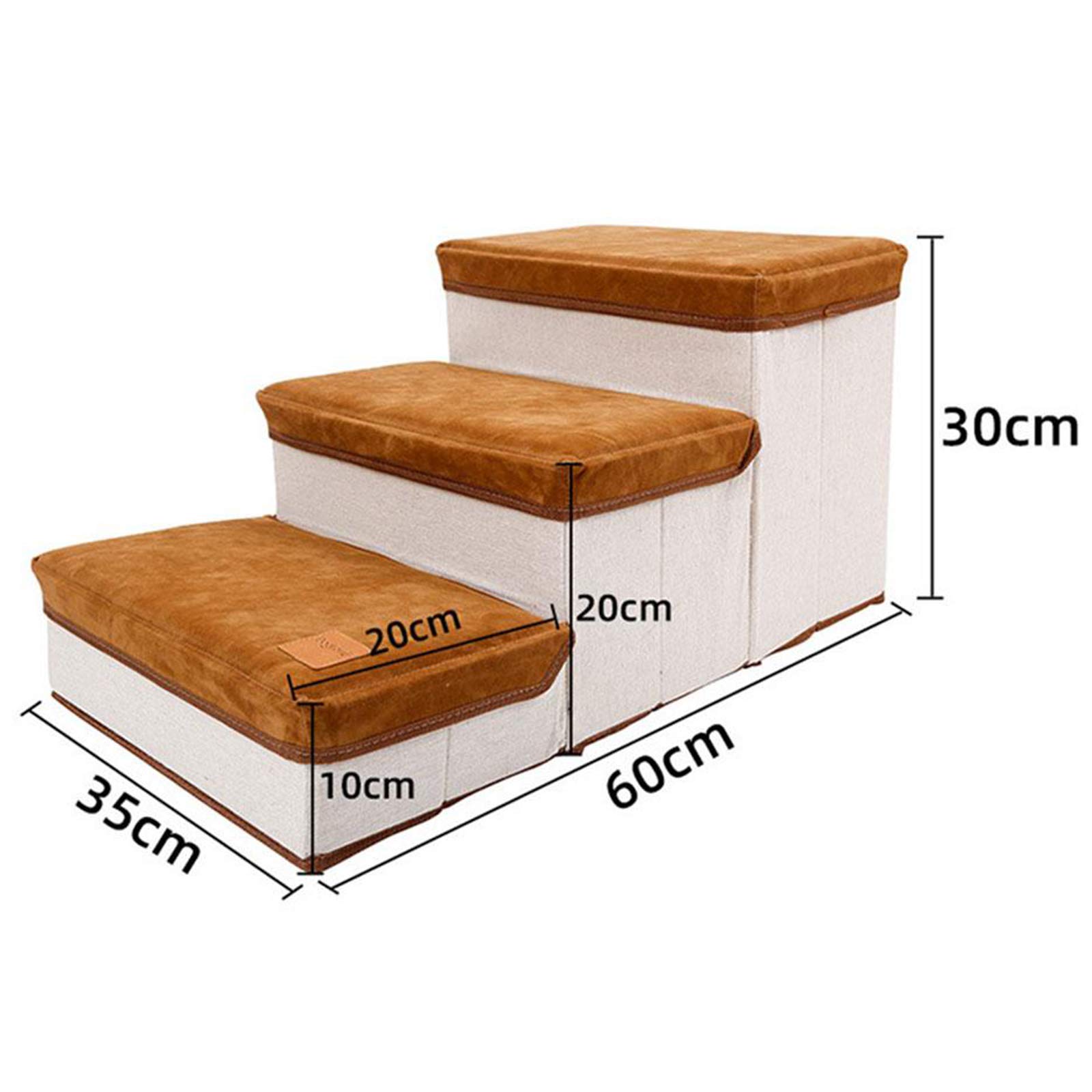 Escaleras Plegables para Perros de 3 escalones, escaleras Plegables de Varios Niveles para Mascotas para Cama Alta para Mascotas pequeñas y Grandes hasta sofá Silla Muebles Coche