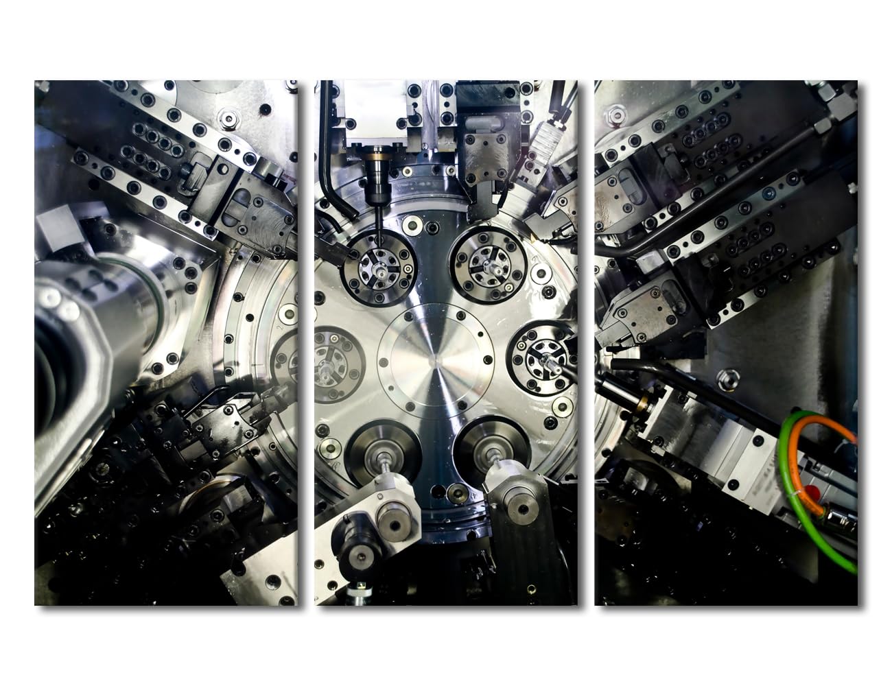 Machine Tools Wall Art CNC Machine Tool Art Prints Canvas Painting Wall Art Framed Art Wall Decor Office Living Room Wall Decor Artwork for Home Walls Modern Home Decoration, 42x28 Inch