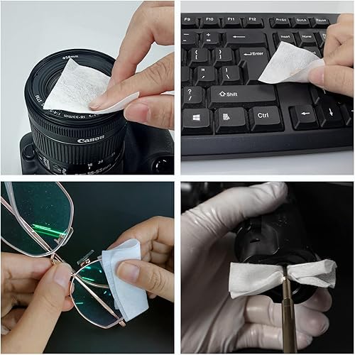 Miniatura 11 de 1800/1400 parches de limpieza de pistola en caja de plástico, paños de limpieza de pistola altamente absorbentes, toallitas sin pelusas, parches