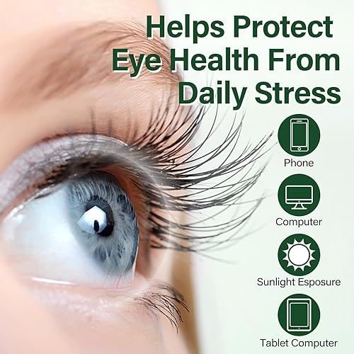 Miniatura 5 de Fórmula avanzada 14 en 1 para los ojos  Suplemento de vitaminas y minerales para los ojos con luteína, astaxantina, zeaxantina, extracto de zinc y