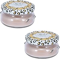 Vista 1 de Tyler Paquete de 2 velas perfumadas en tarro de aromaterapia de vidrio beige cremoso de 3.4 onzas, alto mantenimiento