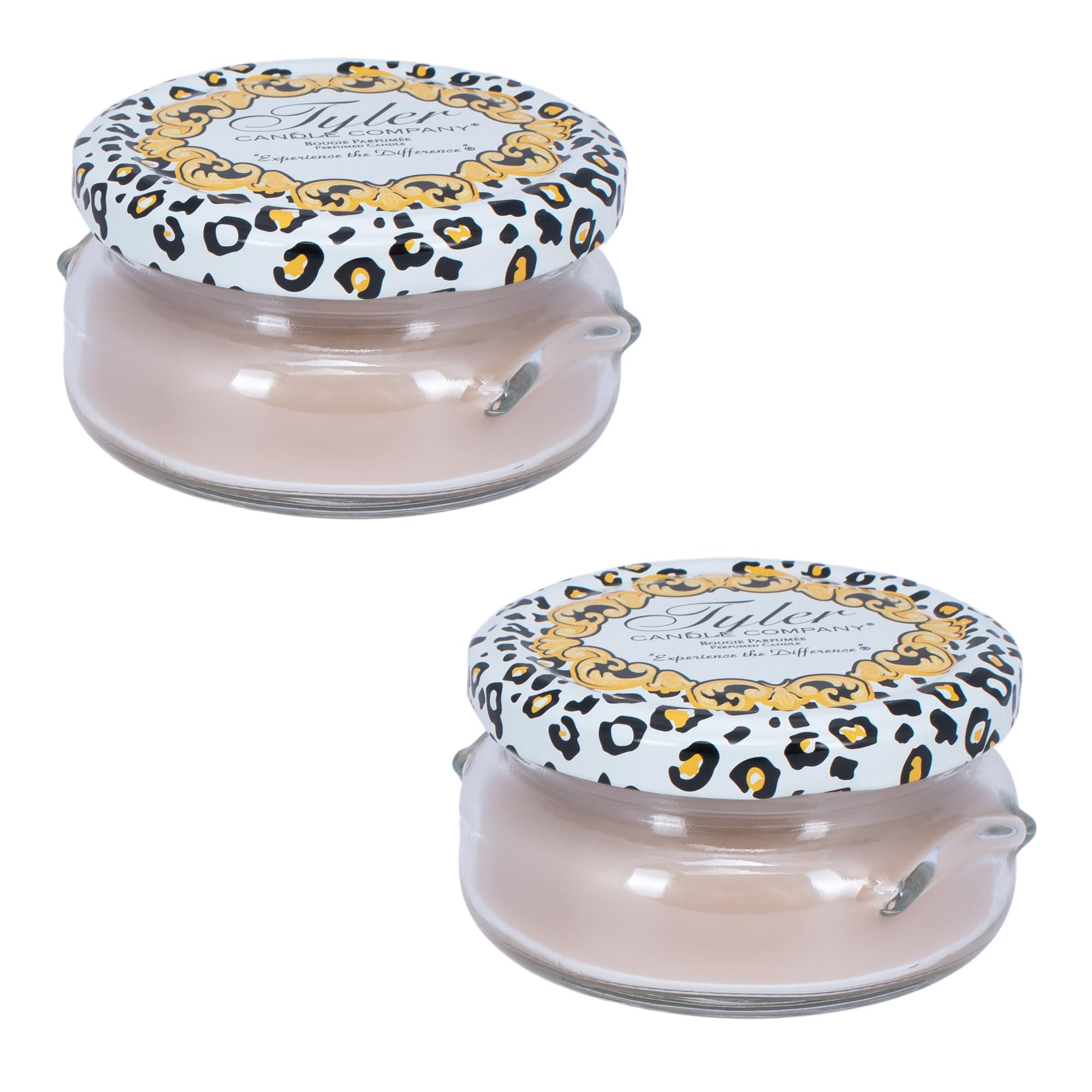 Tyler Creamy Beige 3.4 ounce Glass Aromatherapy Scented Jar Candle Pack of 2, High Maintenance