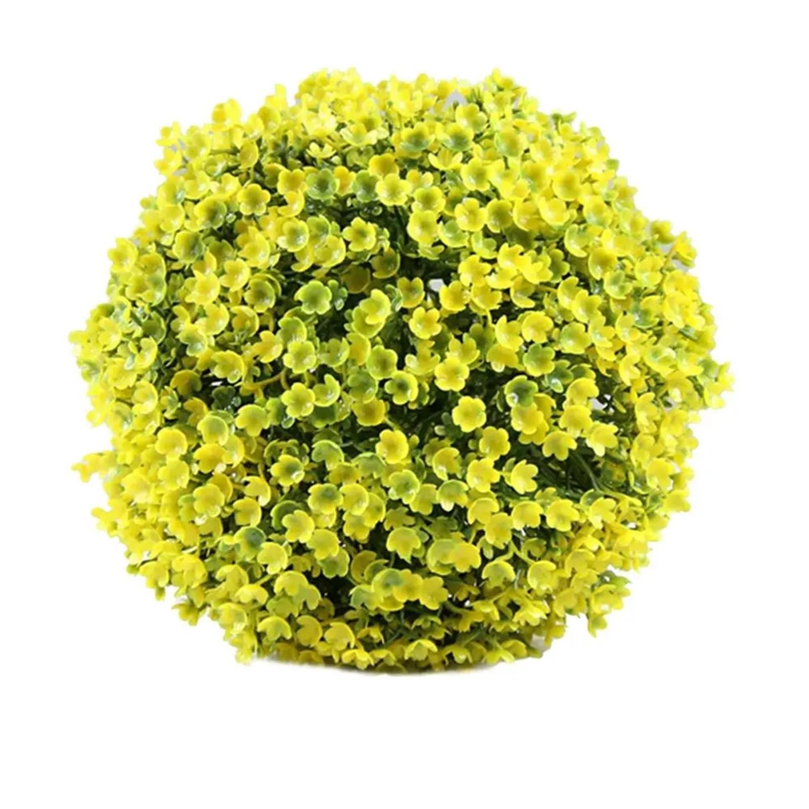 LNNXSZ Topiary Balls Artificial Topiary Ball Plant Topiary Ball Boxwood Topiary Ball For Indoor Outdoor Decor(Yellow,Diameter-18cm)
