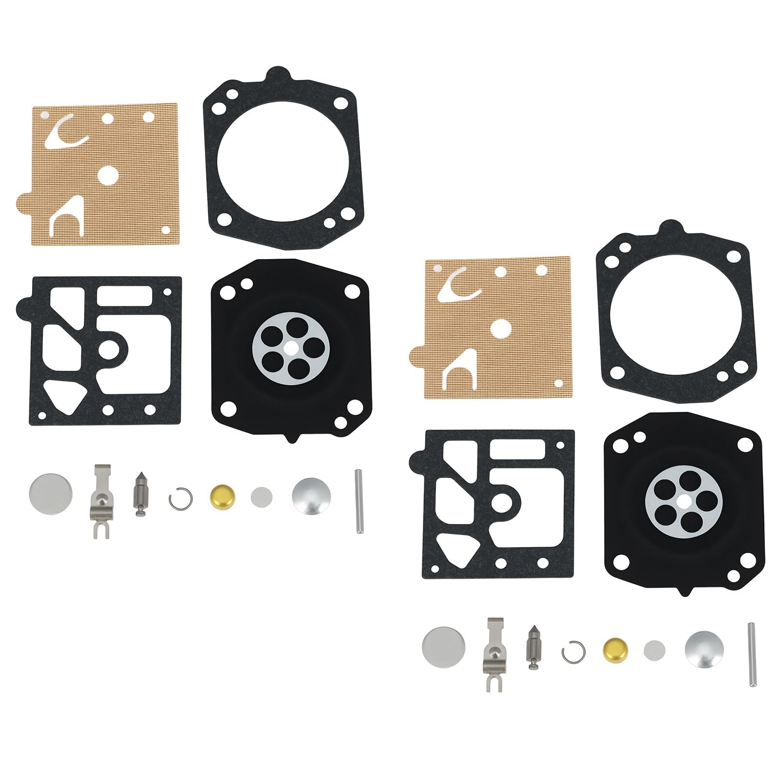 Briny River 2 Sets Carburetor Diaphragm Repair Kit INTA 7-005 Compatible with Husqvarna 42, 44, 154, 242, 254, 246, 257, 261, 262