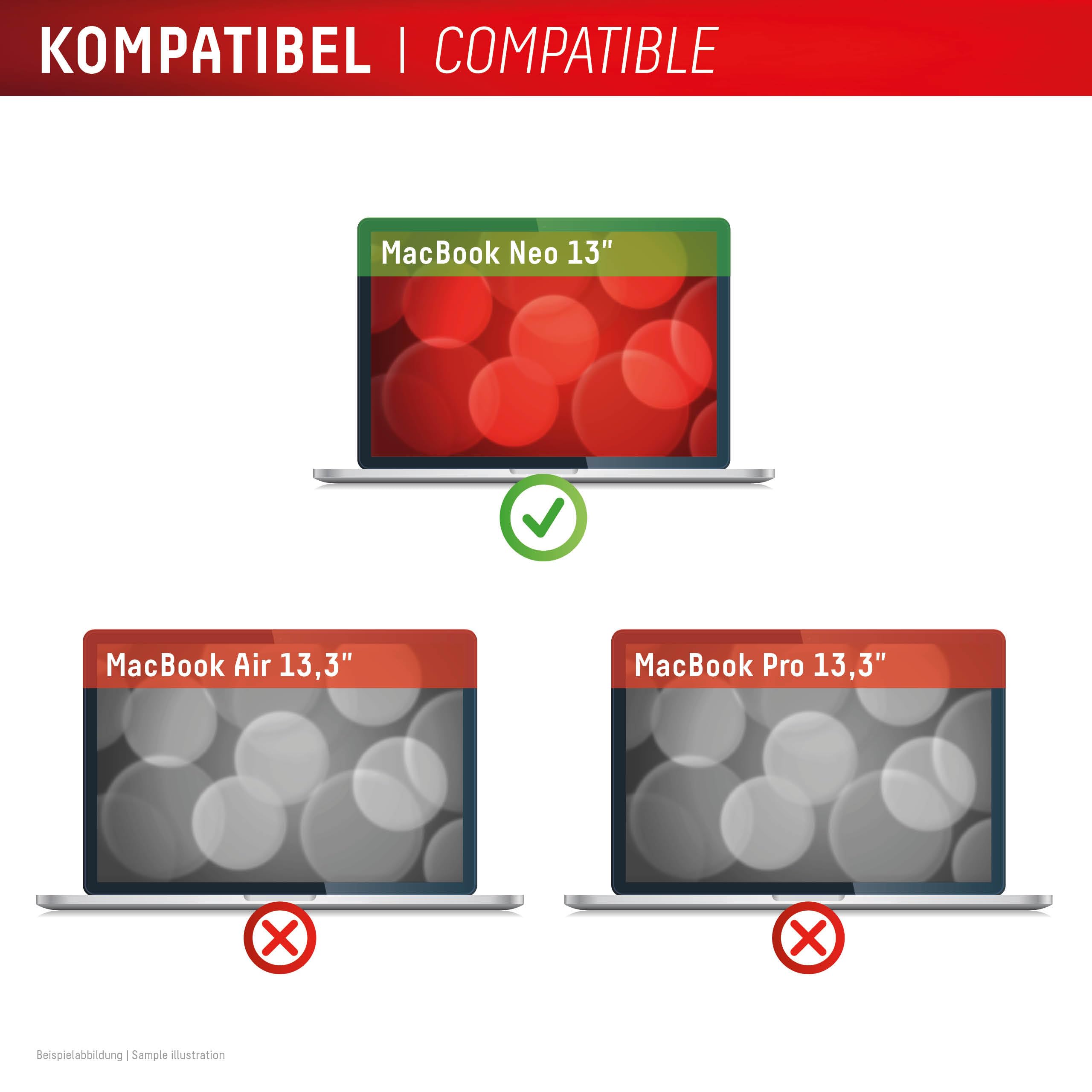 Displex Privacy Safe - Filtro de privacidad magnético de 2 vías para MacBook Neo de 13 pulgadas, fijación magnética, extraíble, antirreflejos y protector de pantalla brillante