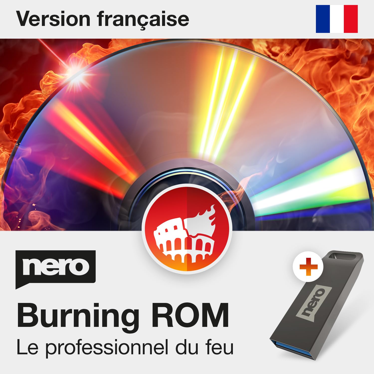 Nero Burning ROM 2026 sur Clé USB | Logiciel de Gravure CD DVD Blu-ray | Graver Copier Ripper et Sauvegarder Données | Licence à Vie 1 PC | Windows 11/10/8/7