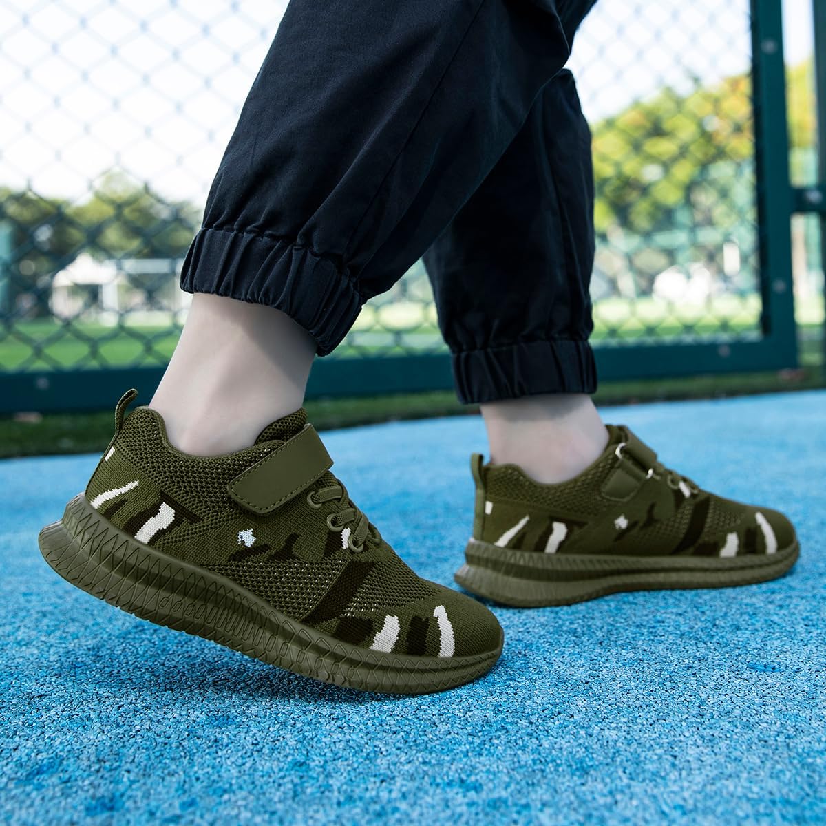 Boys Girls Shoes Kids Walking Running Tennis Sneakers Mesh Breathable Lightweight Casual Non Slip Comfortable for Little Kids/Big Kids