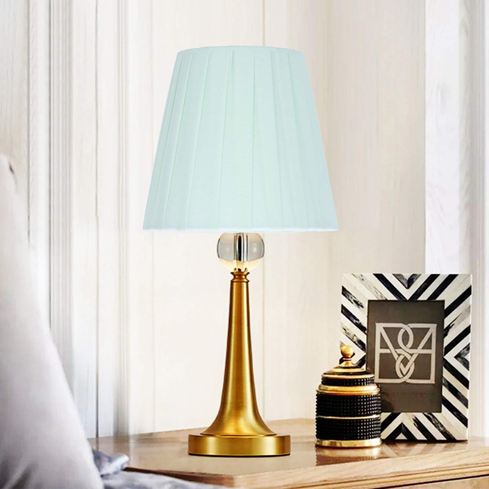 Lot de 6 abat-jours de lampe, abat-jour de lustre, petits abat-jour de cloche modernes qui se clipsent sur l'ampoule verte pour remplacement de lampe de chevet de lustre mural de table