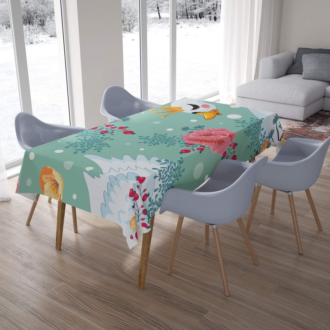 Bonamaison Kitchen Decoration, Tablecloth, 140cm x 200cm - Designed and Manufactured in Turkey