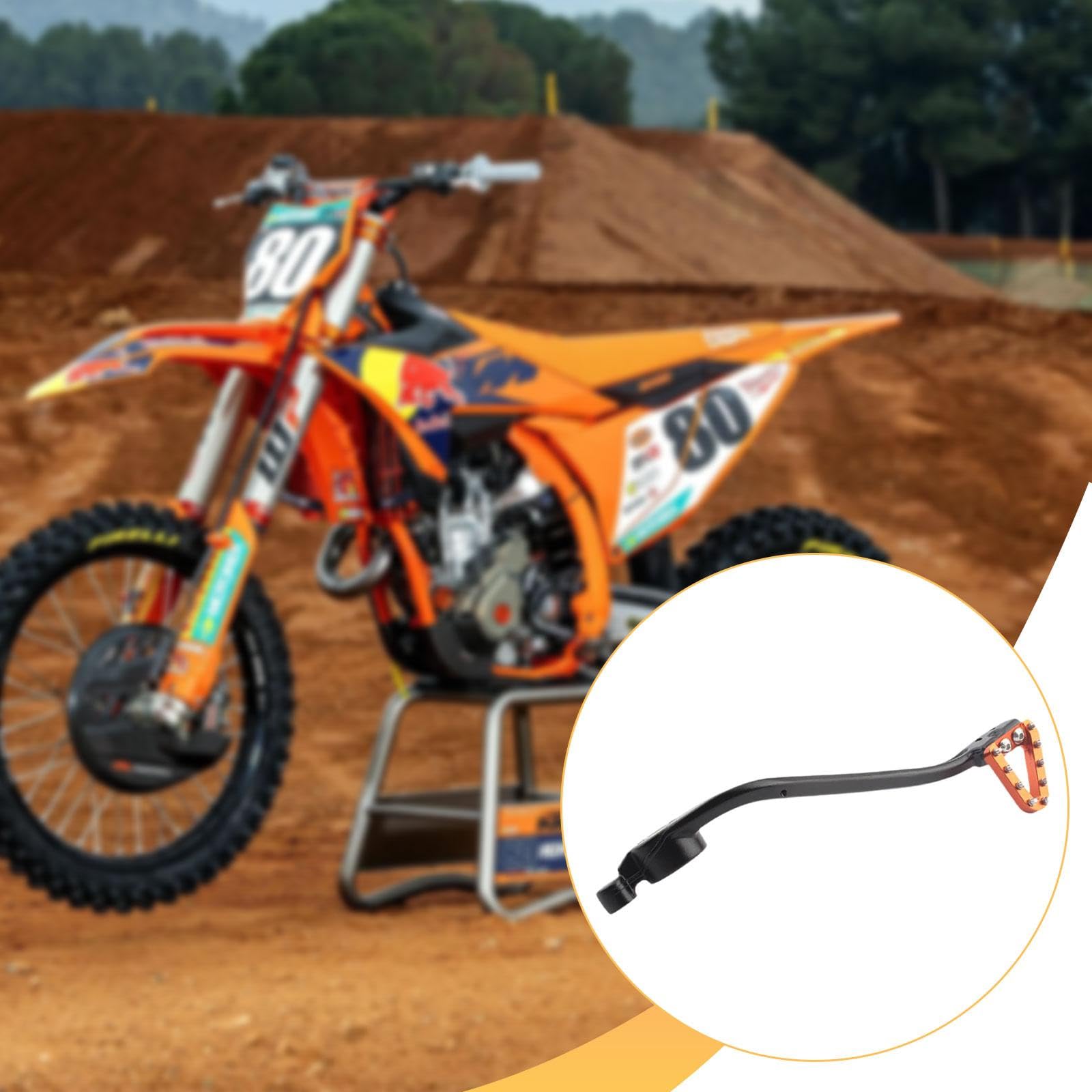 Pedal de freno trasero para motocicleta, palanca de pie, accesorio fácil de instalar, aleación de aluminio profesional, repuesto para Exc Xcw, Naranja