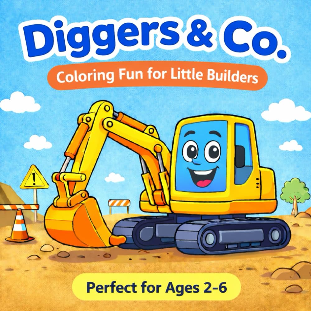 Diggers & Co. – Coloring Fun for Little Builders