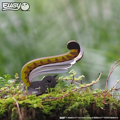 Miniatura 8 de Eugy Lyre Bird - Rompecabezas 3D de 15 piezas ecológico para niños, niñas y niños a partir de 6 años